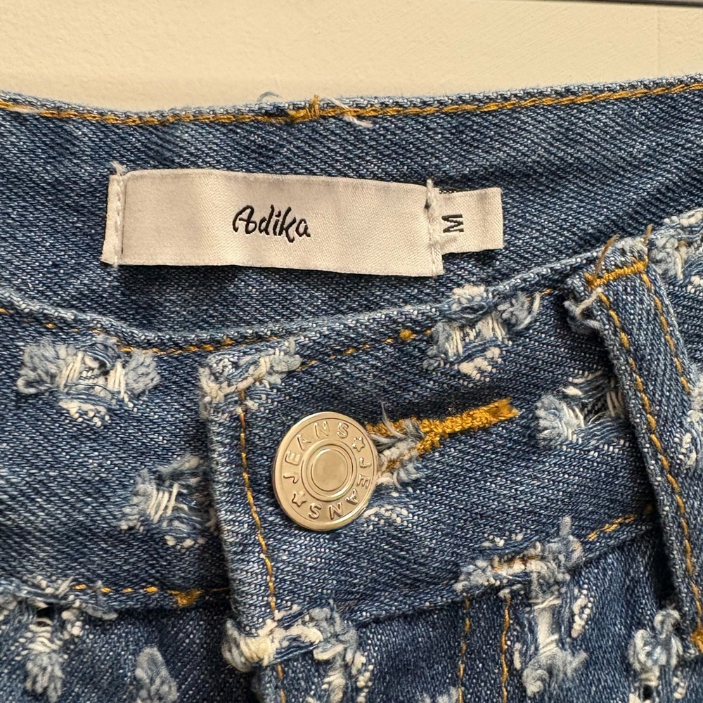 Adika Women's Denim Jeans with Distressed Details